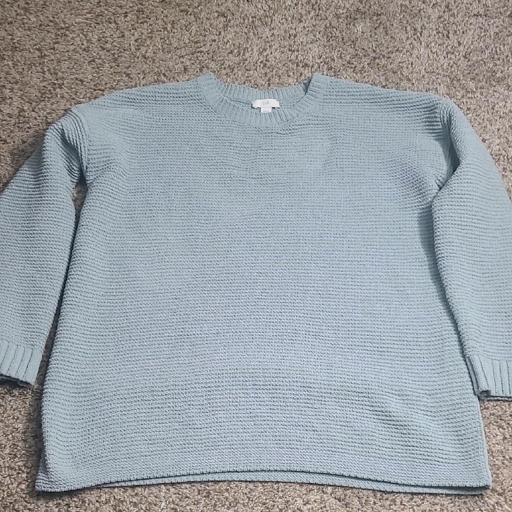 J. Jill Soft Teal Knit Top